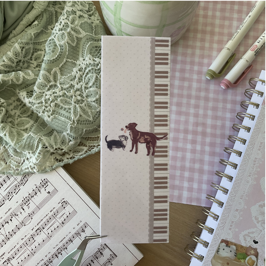 Piano Pups Bookmark
