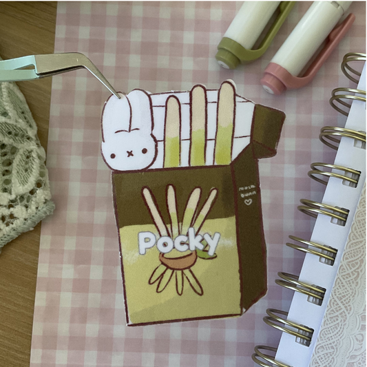 Matcha Bun Pocky Sticker